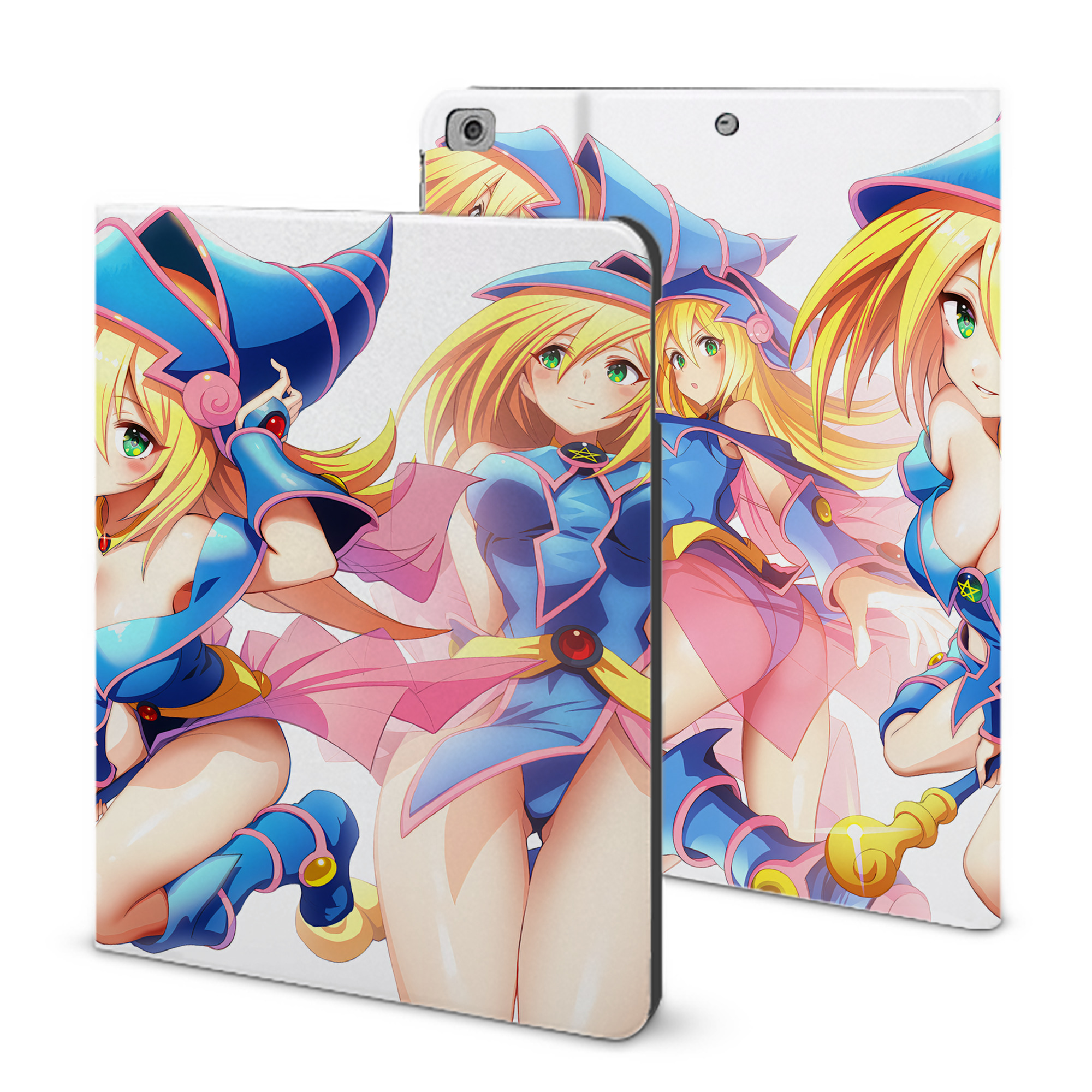 （画像用） 遊☆戯☆王 Yu-Gi-Oh! IPad ケース ブック型 PUレザー TPU 耐衝撃 軽量 薄型 ペン収納なし 全面保護 IPad 各モデル対応